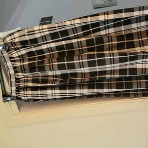 Black white dressy skirt. Sheen finish. Beautiful